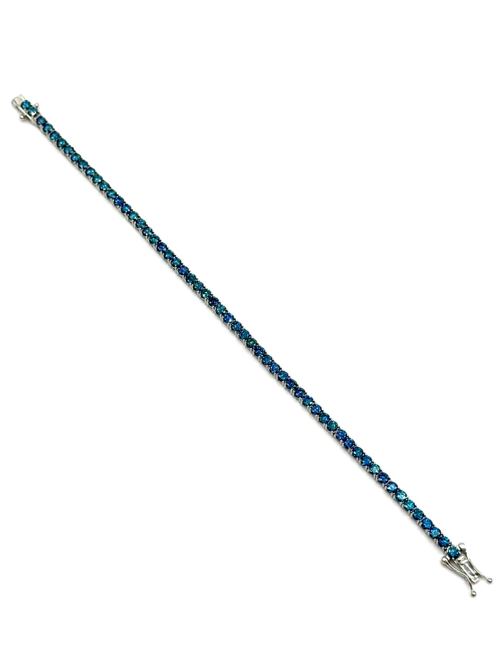 18k Gold Plated, 5.6ctw Moissanite Tennis Bracelet - 7â